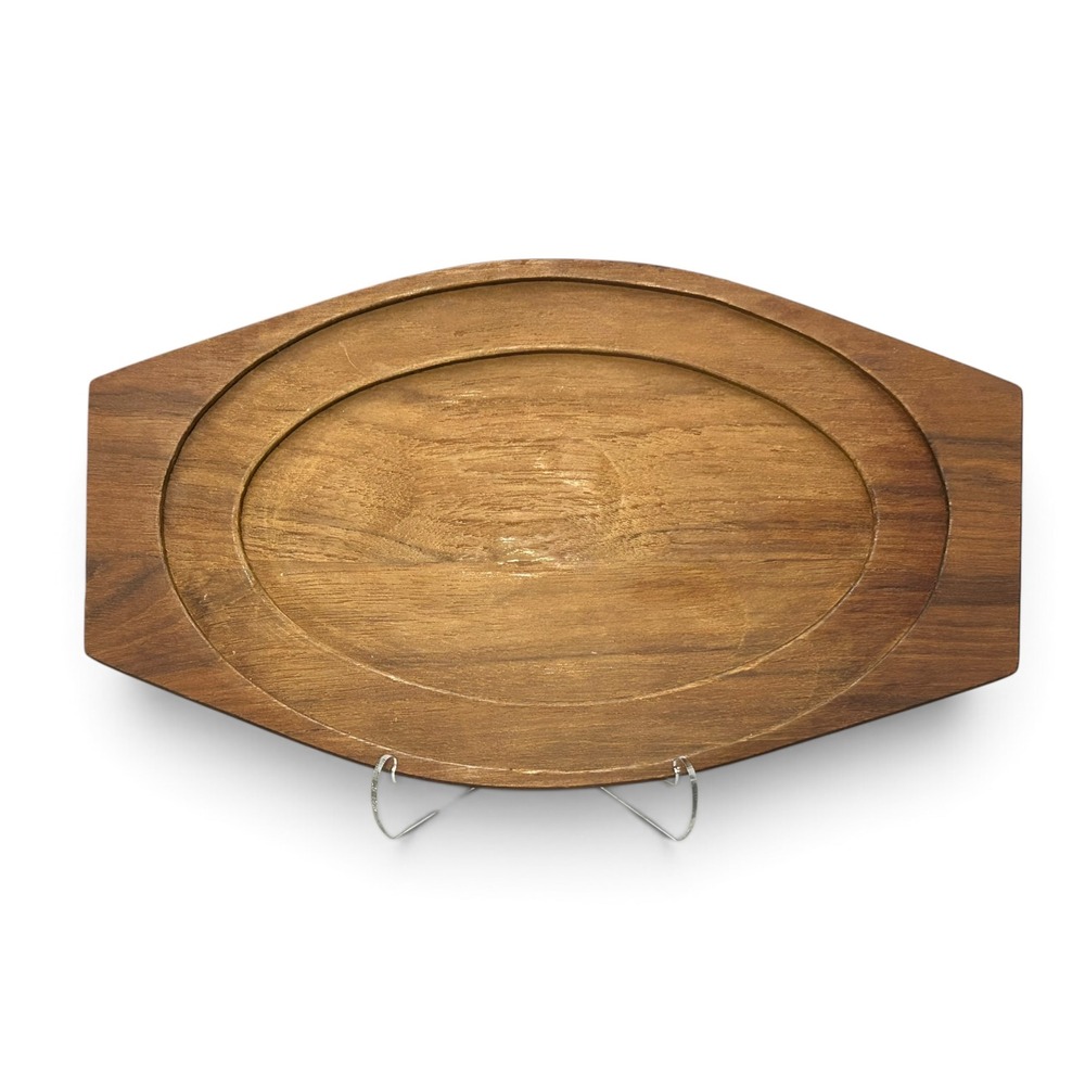 Vintage Selandia Denmark Teak Wood Serving Tray Bread Butler 13"x7.5" MCM 1960s